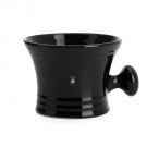 MÜHLE Shaving bowl in black porcelain with handle - RN46