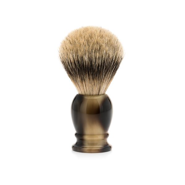 MÜHLE Shaving brush "CLASSIC" Silvertip badger 23mm - Horn brown